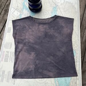 Grey and Brown Washed Boxy Tee